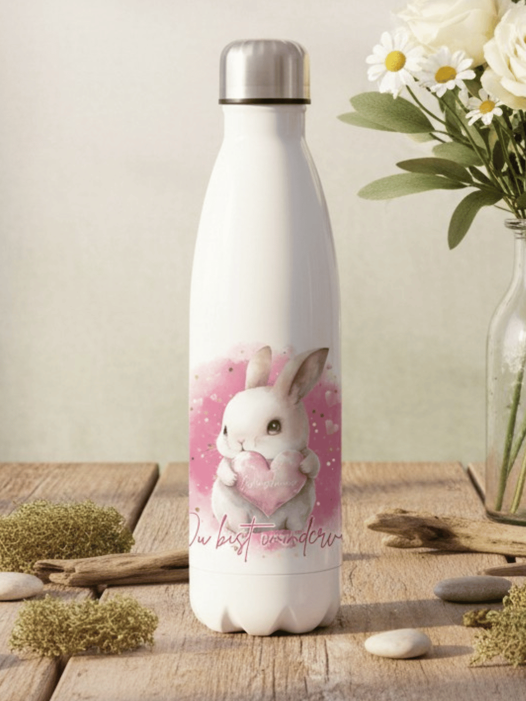 Trinkflasche Du bist wundervoll personalisiert - achtsame Geschenke für Frauen bei Alles auf Anfang in Bedburg, NRW