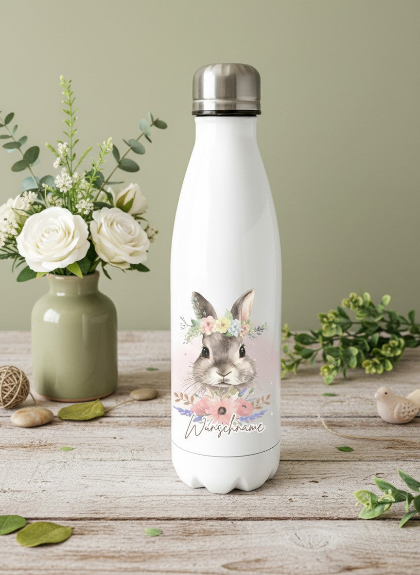 Trinkflasche Hase personalisiert - achtsame Geschenke für Frauen und Mädchen bei Alles auf Anfang in Bedburg, NRW