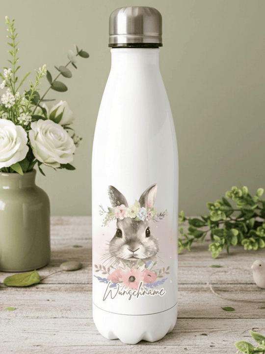 Trinkflasche Hase personalisiert - achtsame Geschenke für Frauen und Mädchen bei Alles auf Anfang in Bedburg, NRW