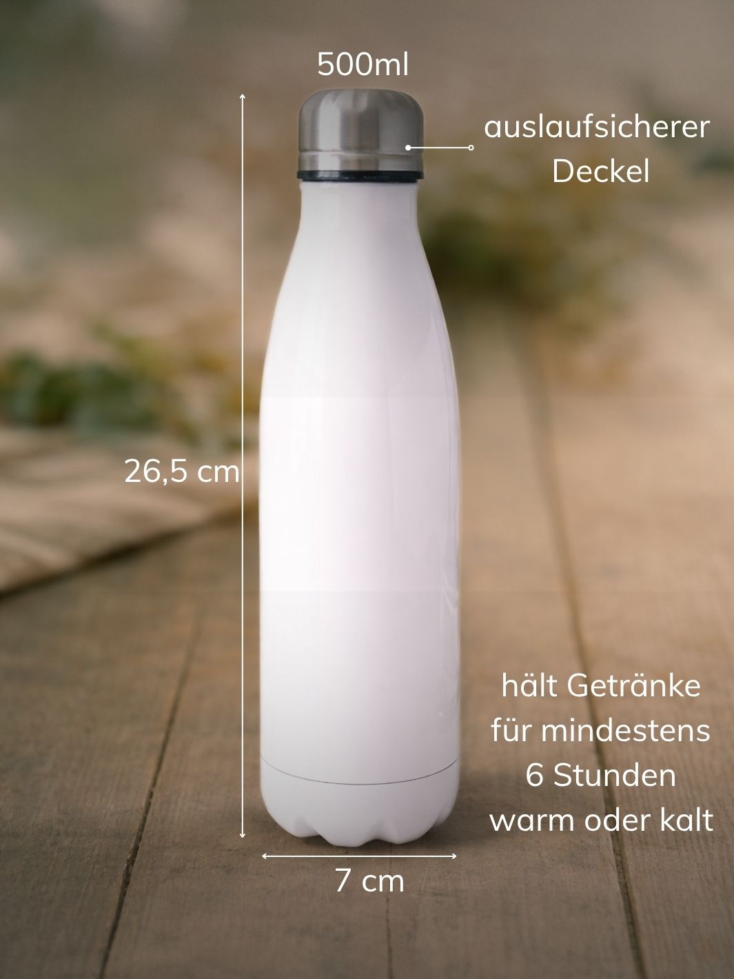 Trinkflasche Maße und Info. Achtsame Geschenke für Frauen bei Alles auf Anfang