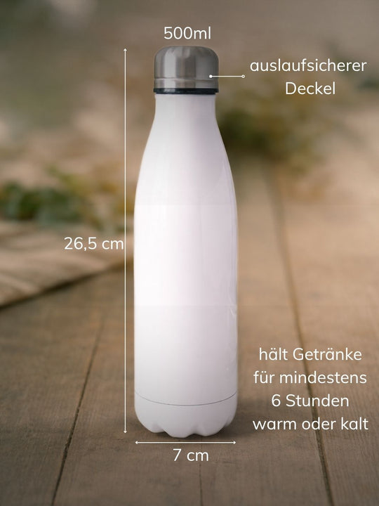 Trinkflasche Maße und Info. Achtsame Geschenke für Frauen bei Alles auf Anfang