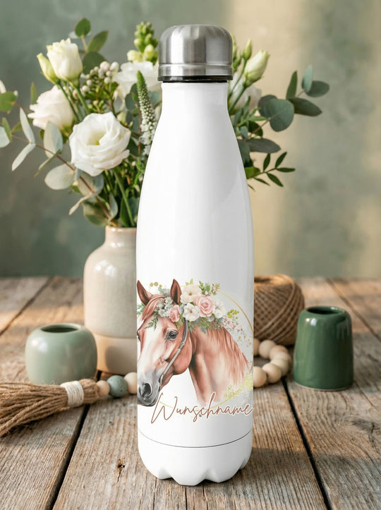 Trinkflasche Pferd personalisiert - achtsame Geschenke für Frauen und Mädchen bei Alles auf Anfang in Bedburg, NRW