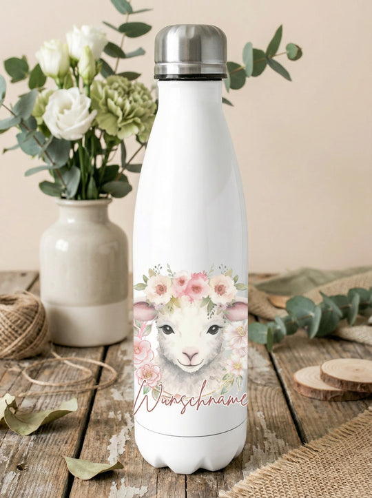 Schaf Trinkflasche personalisiert - achtsame Geschenke für Frauen und Mädchen bei Alles auf Anfang in Bedburg, NRW
