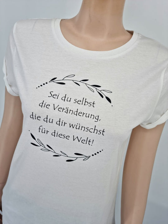 VERÄNDERUNG Damen T-Shirt | weiß | S (Musterverkauf)