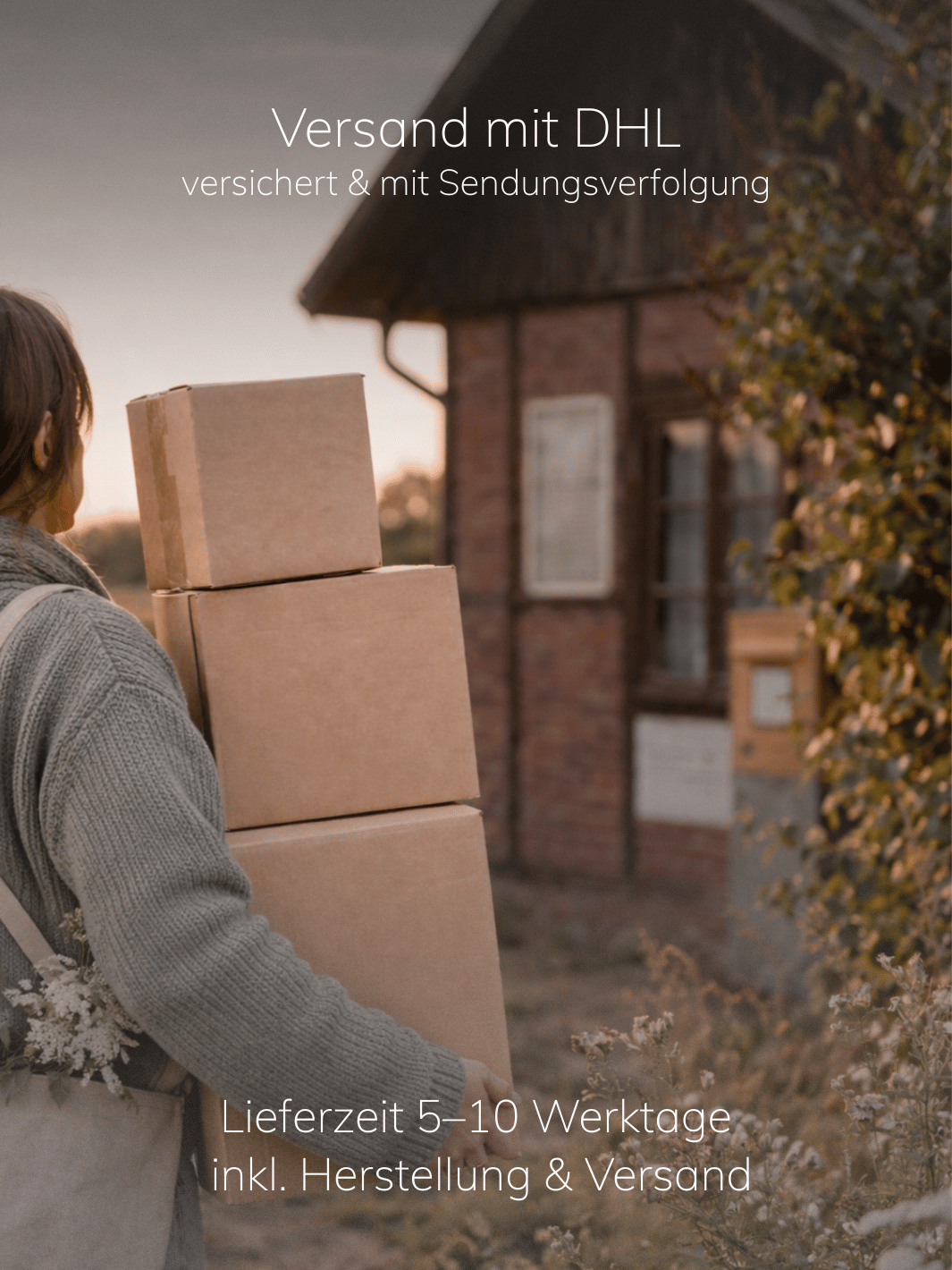 Versand mit DHL versichert bei Alles auf Anfang. Achtsame Geschenke für Frauen in Bedburg, NRW