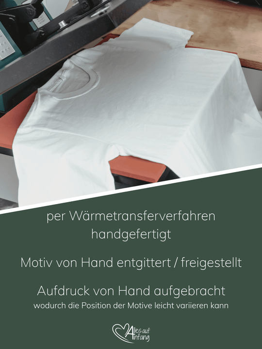 Wärmetransferverfahren zur hochwertigen Veredelung ausgewählter Materialien und Motive – Achtsame Geschenke für Frauen bei Alles auf Anfang in Bedburg, NRW