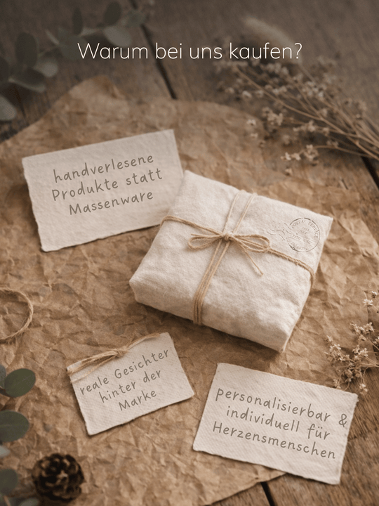 Warum du in unserer Manufaktur kaufen solltest. Achtsame Geschenke für Frauen bei Alles auf Anfang in Bedburg, NRW