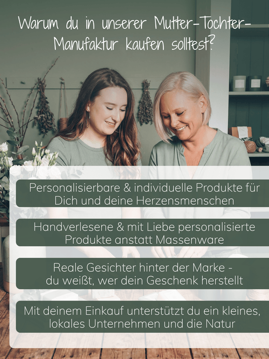 Warum du in unserer Manufaktur kaufen solltest. Achtsame Geschenke für Frauen bei Alles auf Anfang in Bedburg, NRW