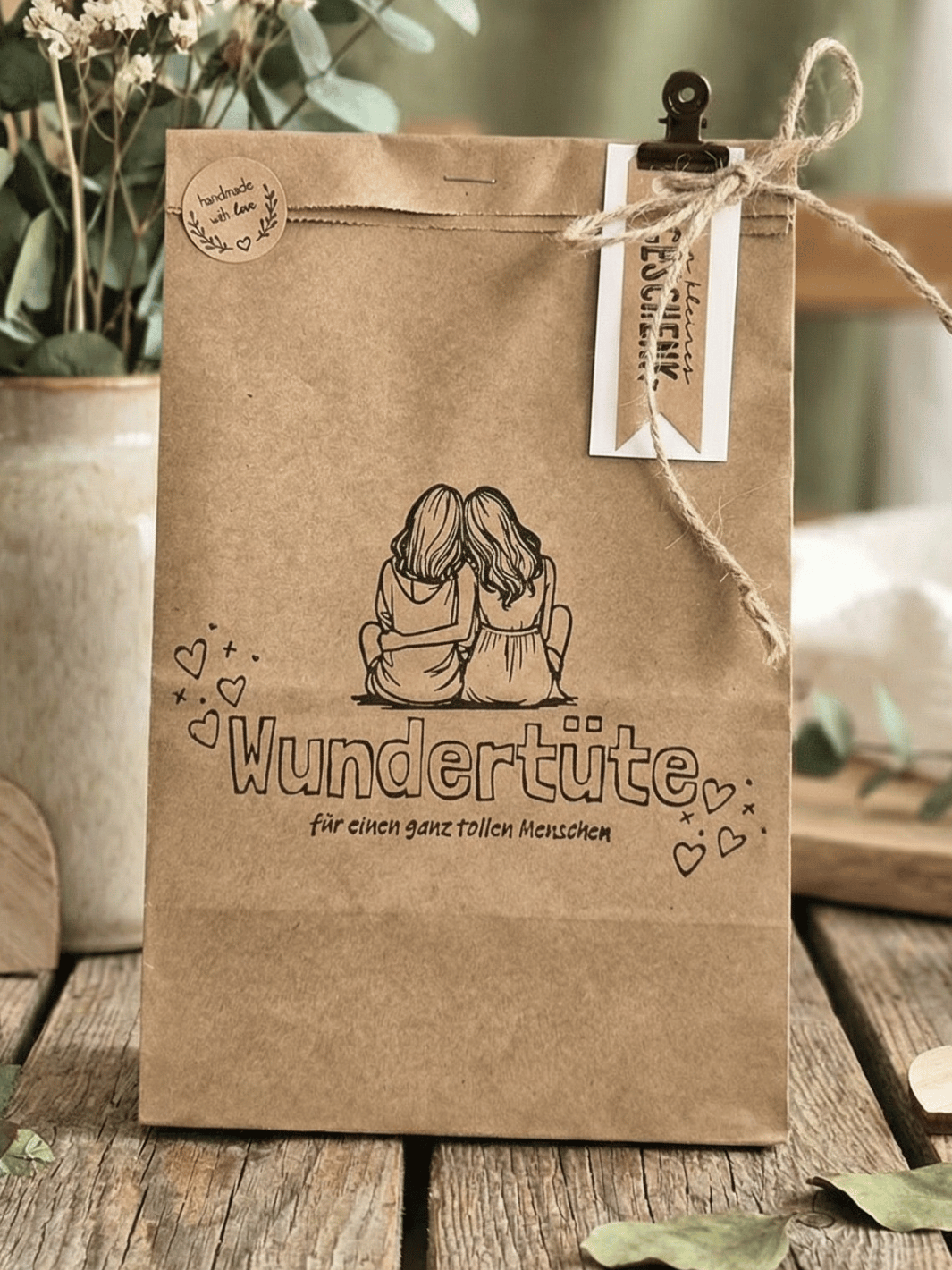 Wundertüte - achtsame Geschenke für Frauen bei Alles auf Anfang in Bedburg NRW. Nachhaltig, handgemacht und personalisierbar
