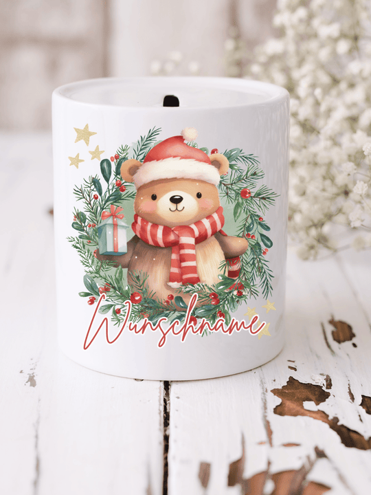 X-MAS Bär Keramikspardose - Alles auf Anfang - Geschenke für Frauen