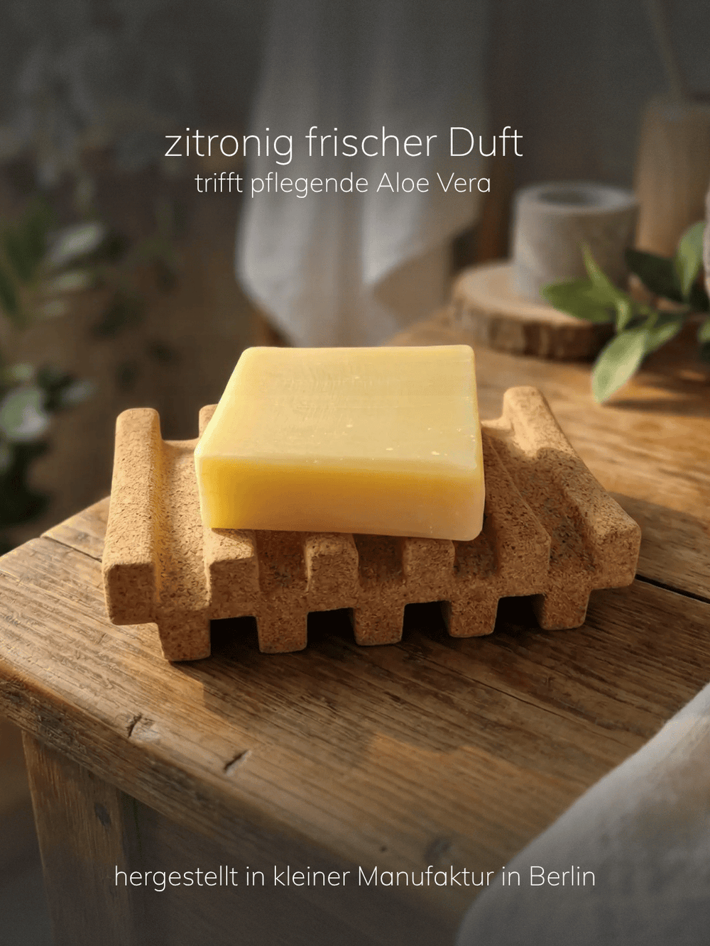 Aloe-Vera-Gesichtsseife aus Deutschland. Achtsame Geschenke für Frauen bei Alles auf Anfang in Bedburg, NRW