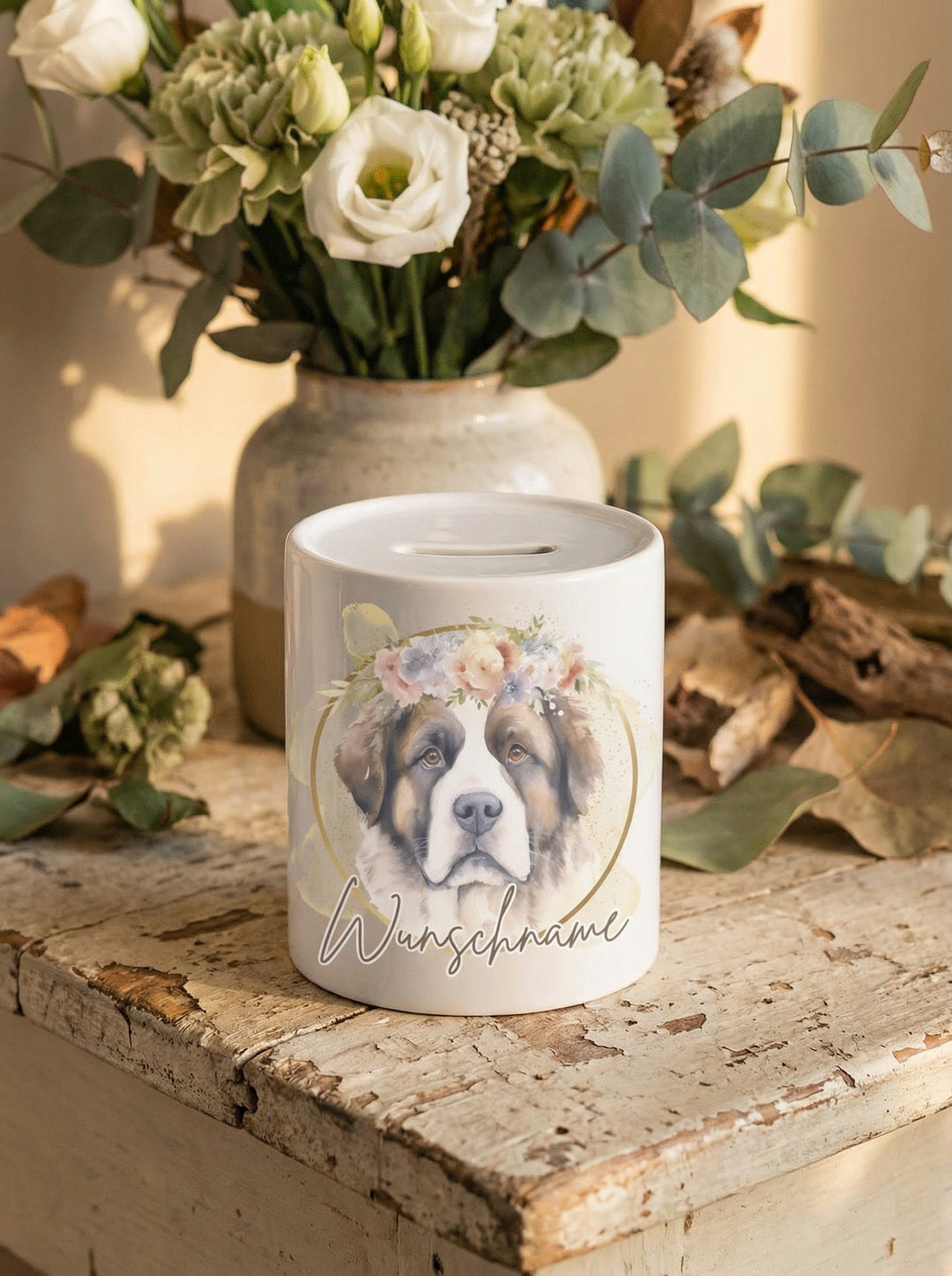 BERNHARDINER Spardose - Alles auf Anfang - personalisierte Geschenke für Frauen