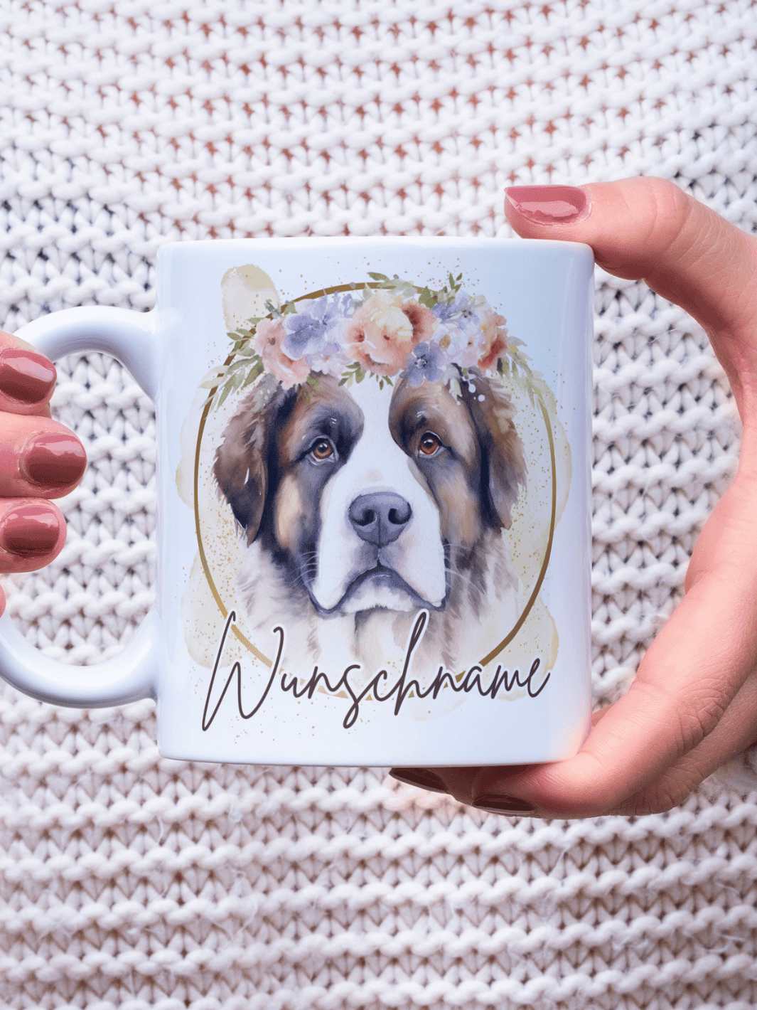 BERNHARDINER Tasse - Alles auf Anfang - personalisierte Geschenke für Frauen