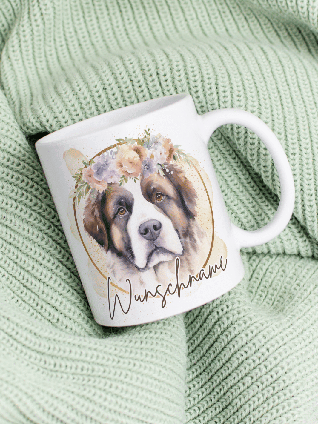 BERNHARDINER Tasse - Alles auf Anfang - personalisierte Geschenke für Frauen