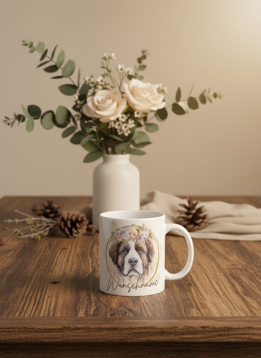 BERNHARDINER Tasse - Alles auf Anfang - personalisierte Geschenke für Frauen