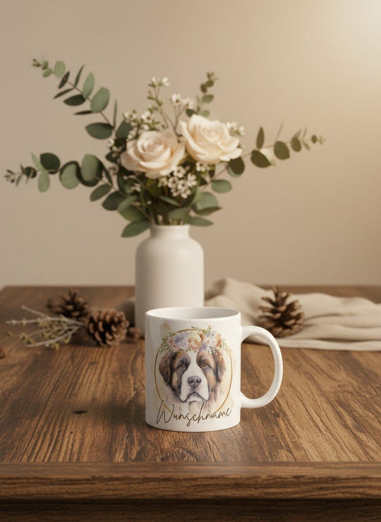 BERNHARDINER Tasse - Alles auf Anfang - personalisierte Geschenke für Frauen