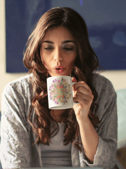 BUNT IST MEINE SUPERKRAFT Tasse - Alles auf Anfang - personalisierte Geschenke für Frauen