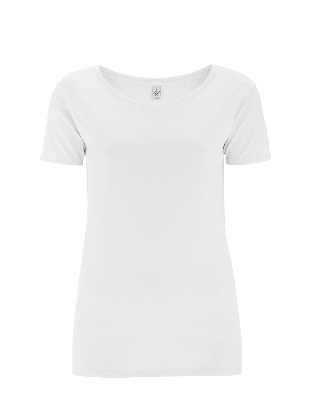 Damen T-Shirt U-Boot weiß