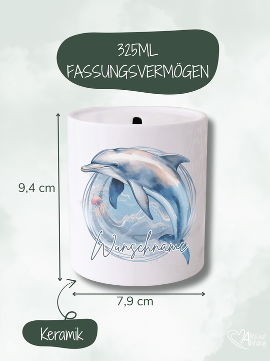 DELFIN Spardose - Alles auf Anfang - personalisierte Geschenke für Frauen
