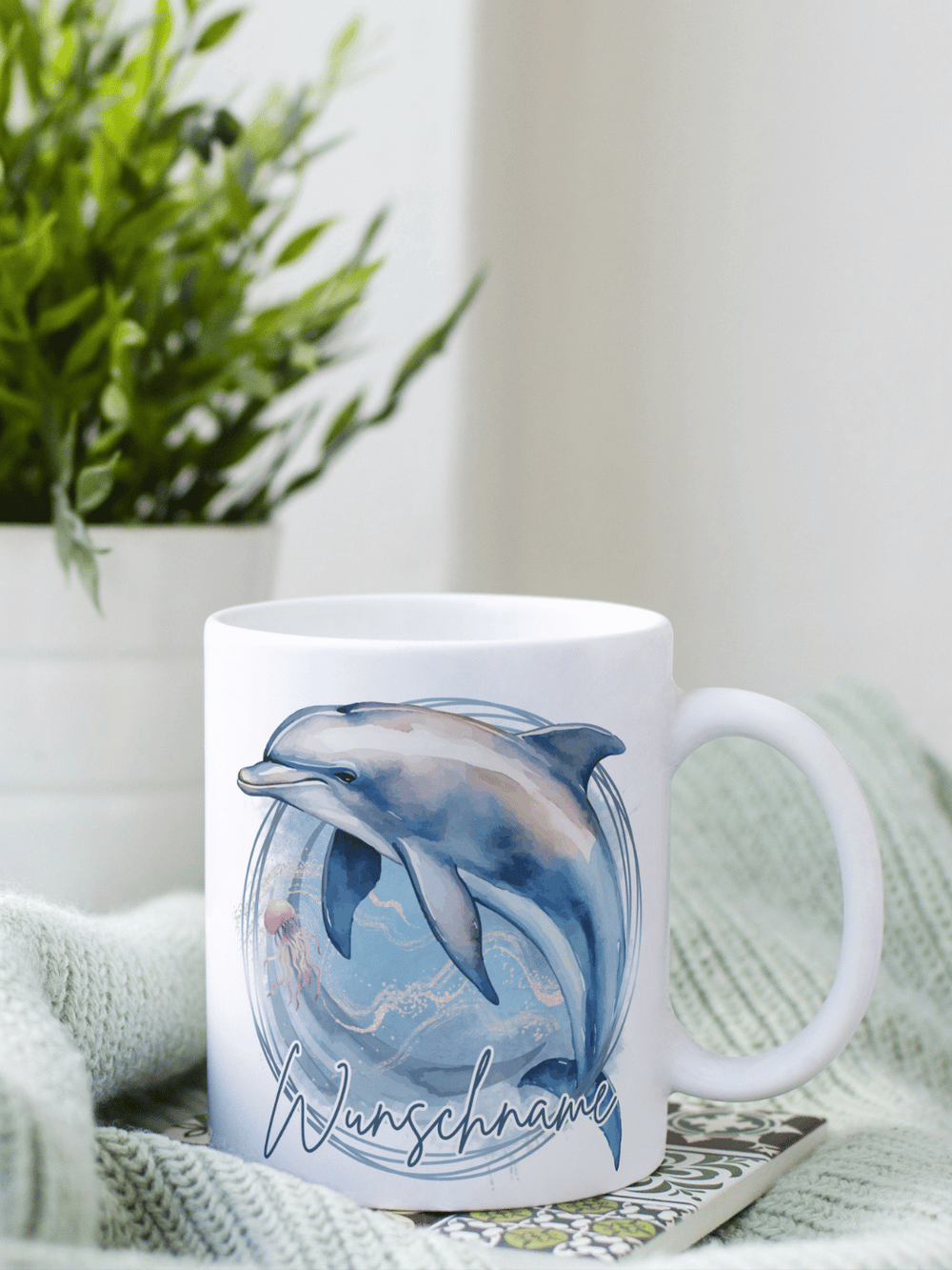 DELFIN Tasse - Alles auf Anfang - personalisierte Geschenke für Frauen