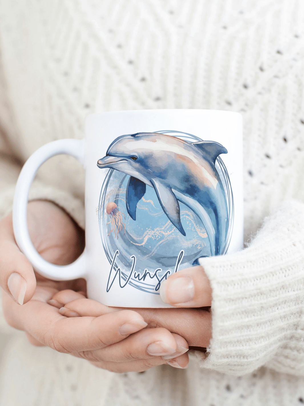 DELFIN Tasse - Alles auf Anfang - personalisierte Geschenke für Frauen