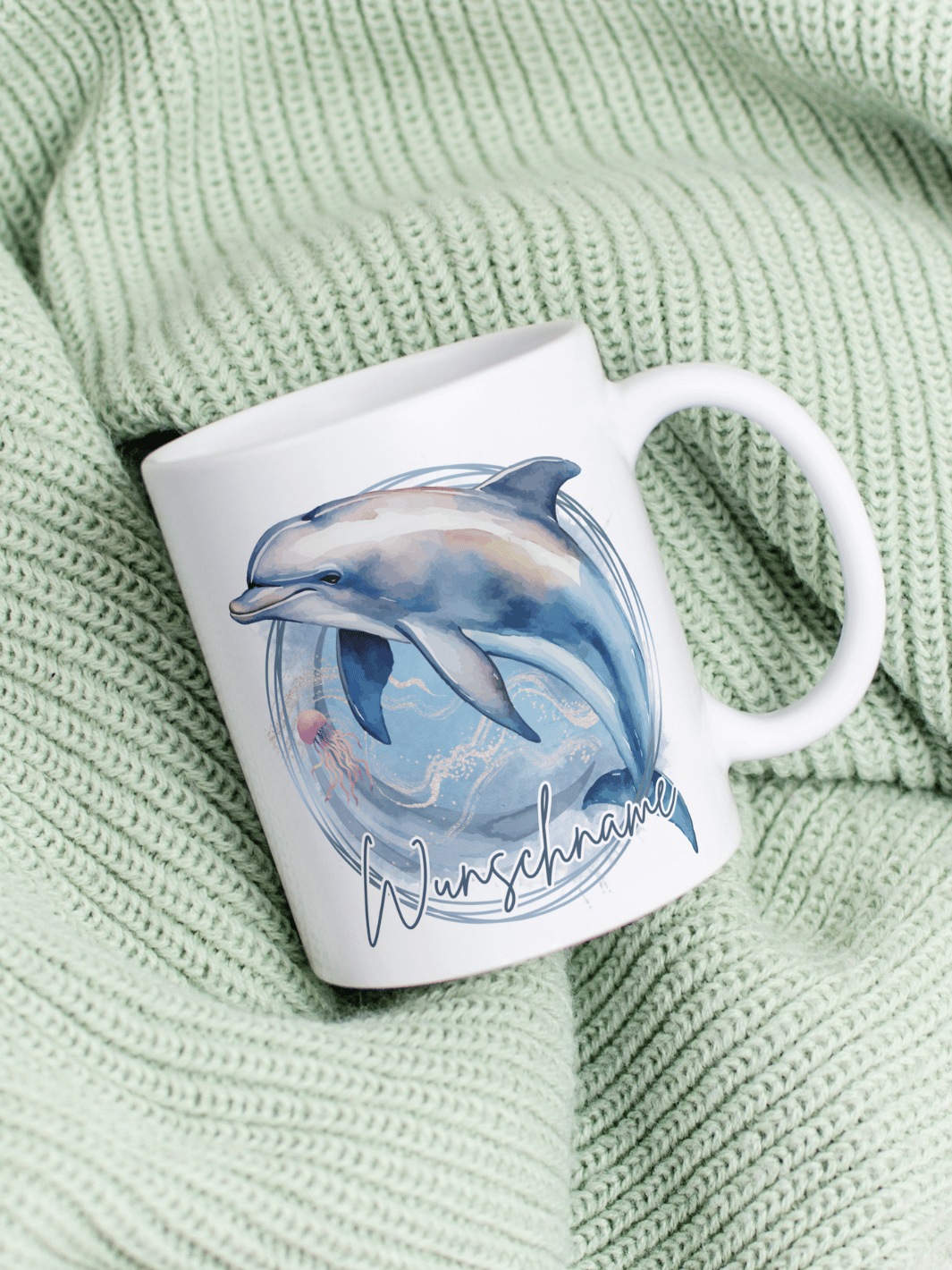 DELFIN Tasse - Alles auf Anfang - personalisierte Geschenke für Frauen