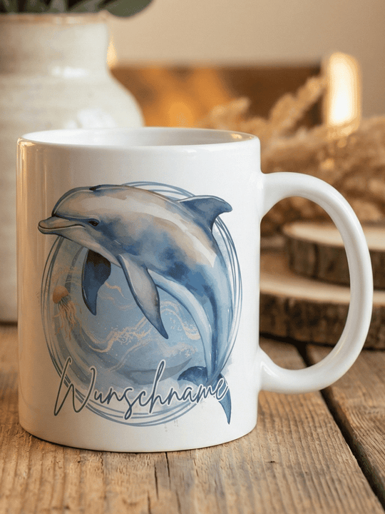 DELFIN Tasse - Alles auf Anfang - personalisierte Geschenke für Frauen