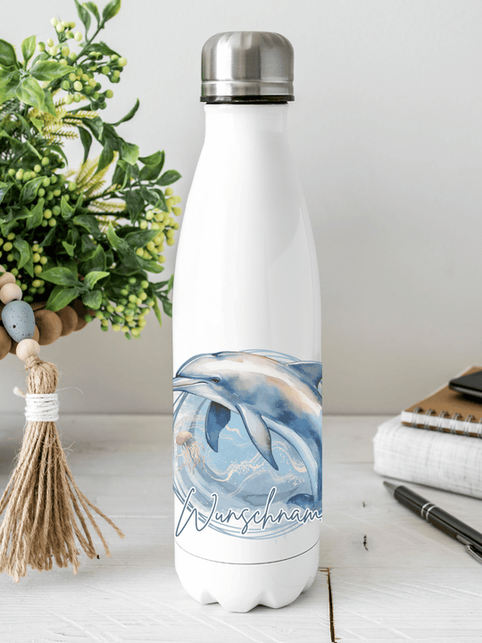 DELFIN Trinkflasche - Alles auf Anfang - personalisierte Geschenke für Frauen