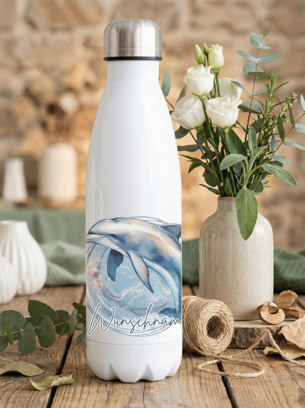 DELFIN Trinkflasche - Alles auf Anfang - personalisierte Geschenke für Frauen
