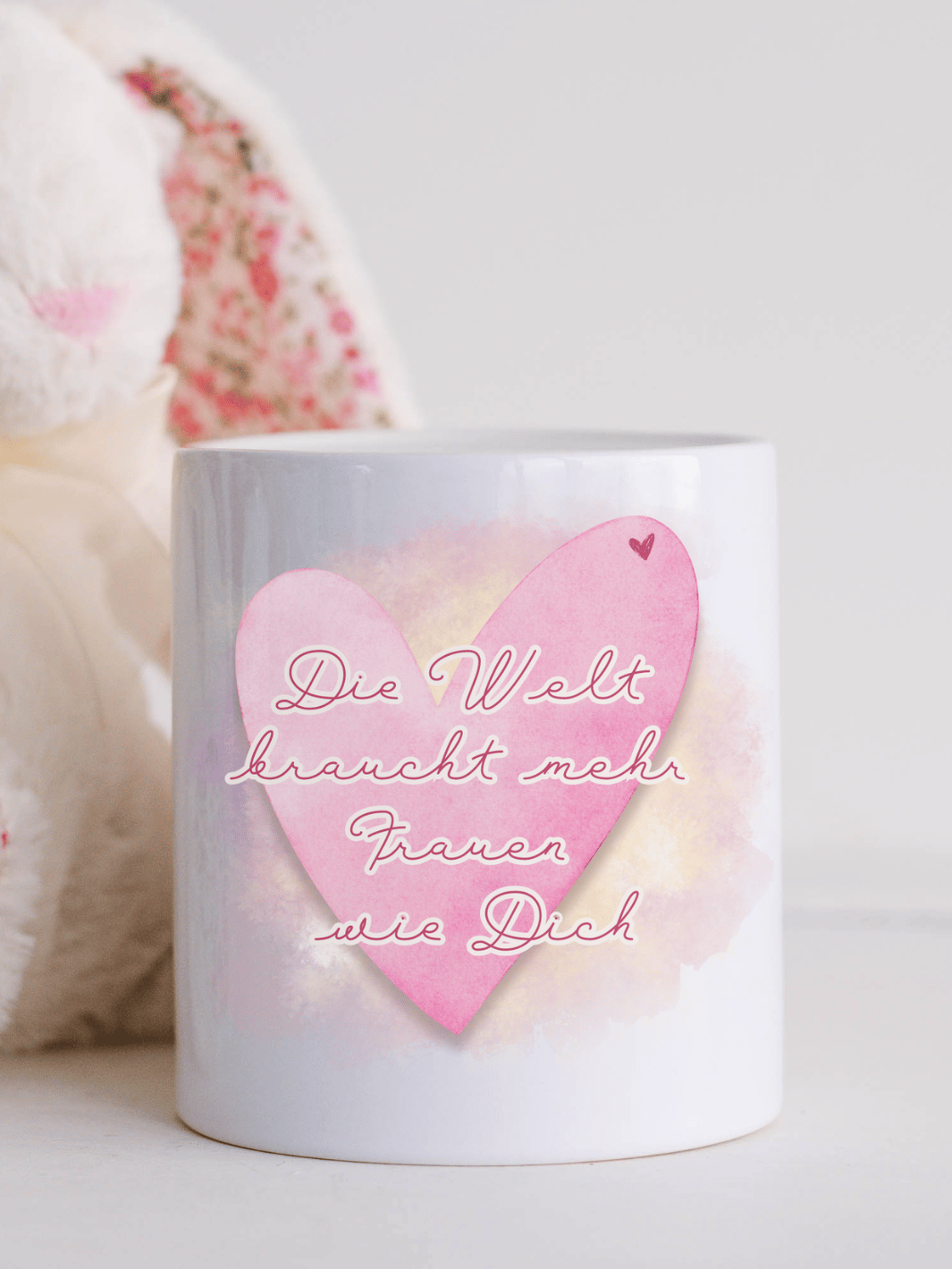 DIE WELT BRAUCHT MEHR FRAUEN WIE DICH Spardose - Alles auf Anfang - personalisierte Geschenke für Frauen