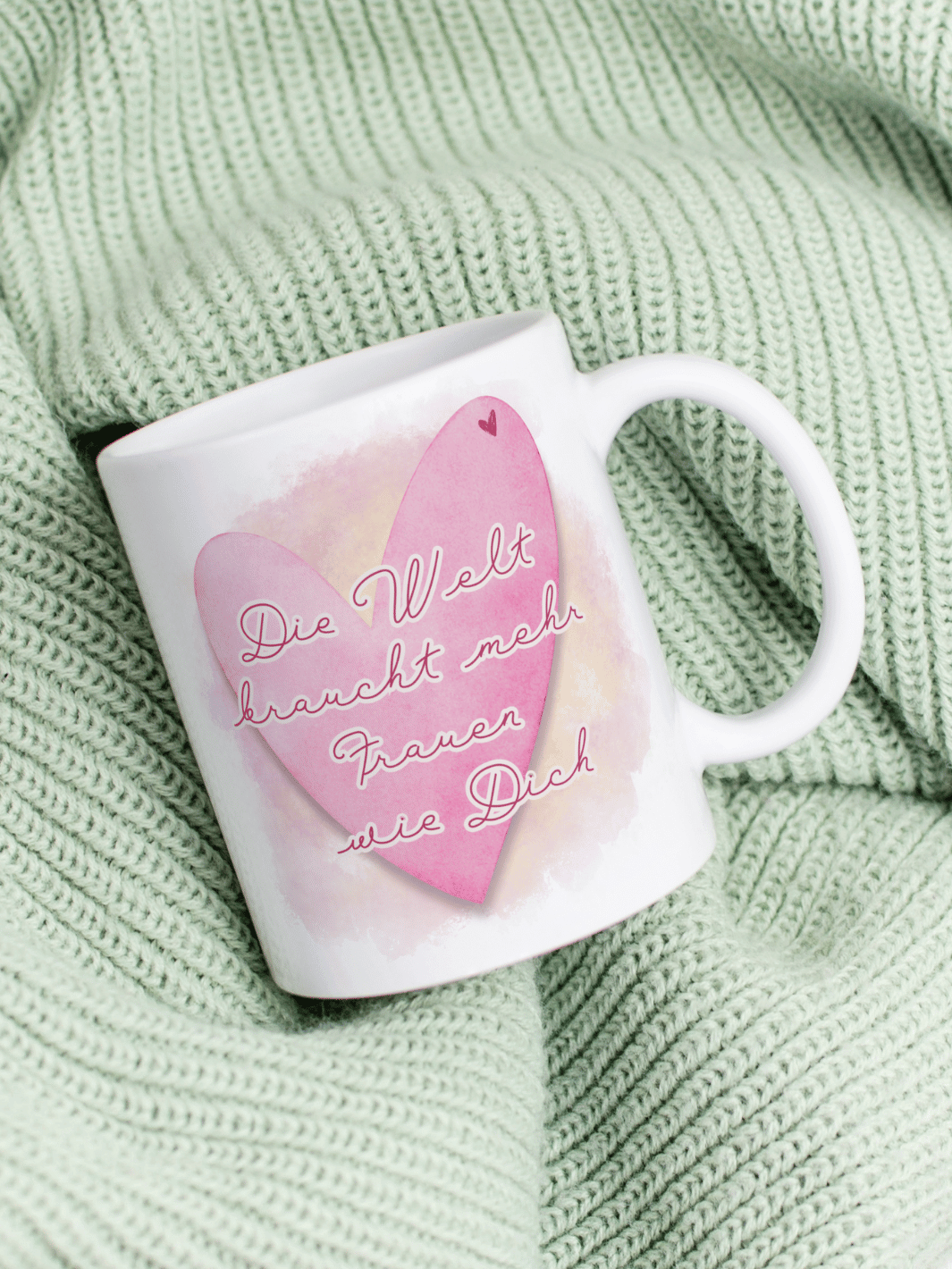 DIE WELT BRAUCHT MEHR FRAUEN WIE DICH Tasse - Alles auf Anfang - personalisierte Geschenke für Frauen