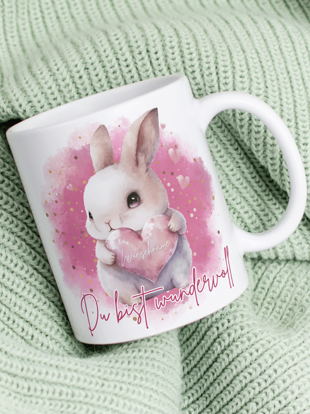 DU BIST WUNDERVOLL Tasse - Alles auf Anfang - personalisierte Geschenke für Frauen