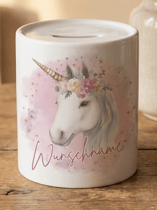 EINHORN Spardose - Alles auf Anfang - personalisierte Geschenke für Frauen