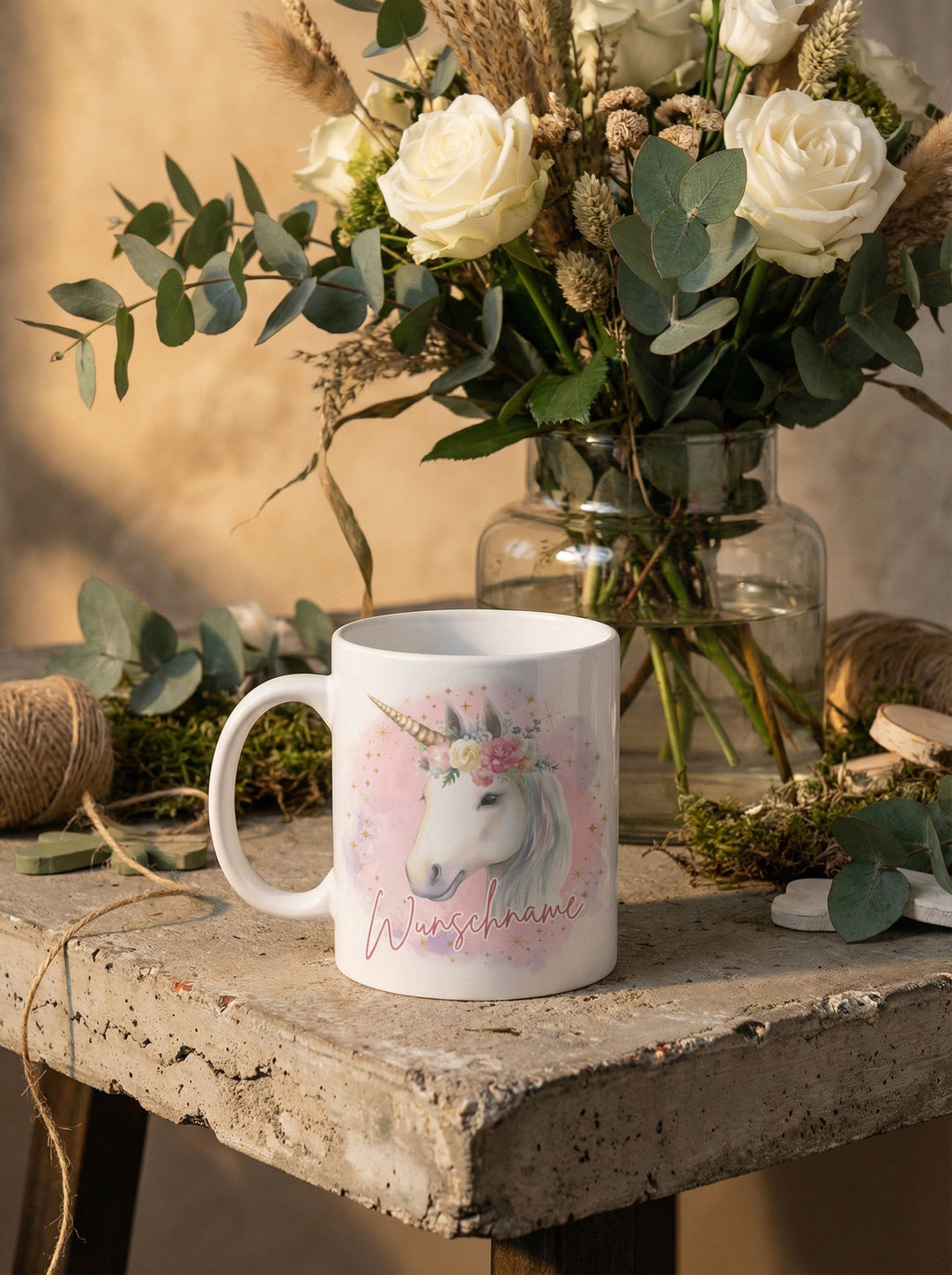 EINHORN Tasse - Alles auf Anfang - personalisierte Geschenke für Frauen