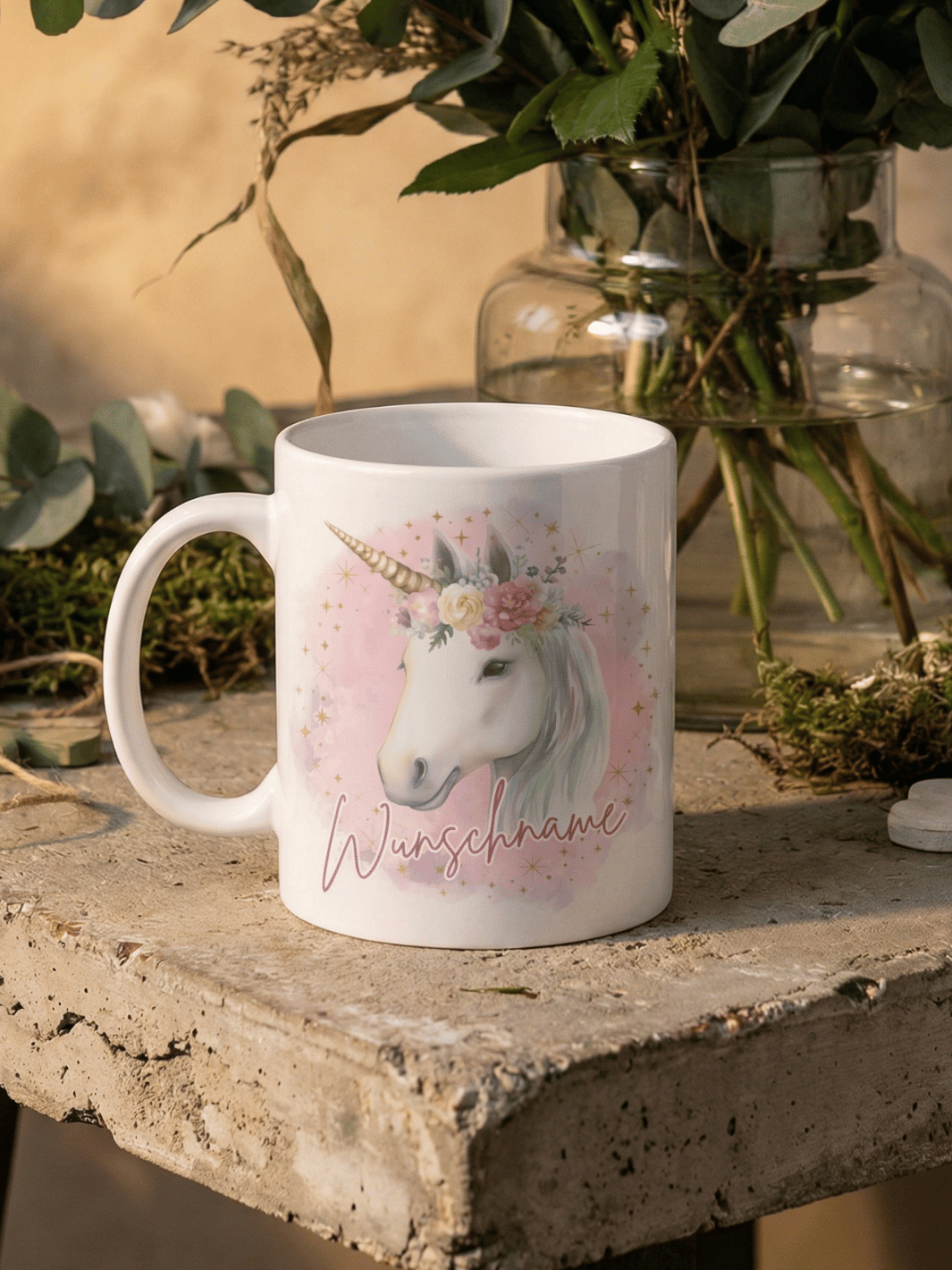 EINHORN Tasse - Alles auf Anfang - personalisierte Geschenke für Frauen