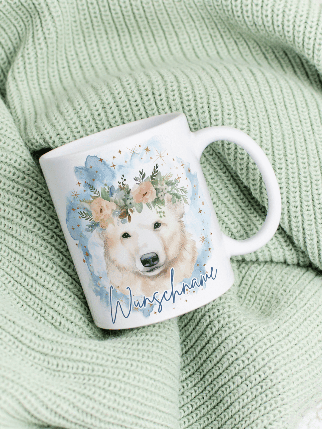 EISBÄR Tasse - Alles auf Anfang - personalisierte Geschenke für Frauen