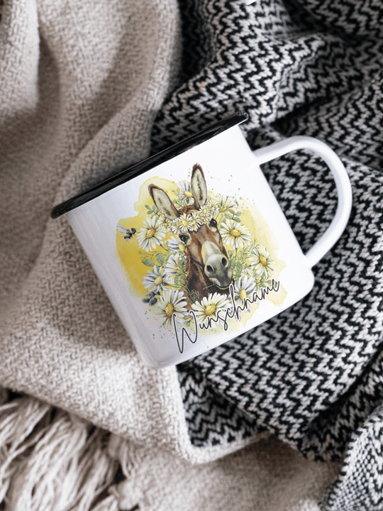 ESEL Emaillebecher - Alles auf Anfang - personalisierte Geschenke für Frauen