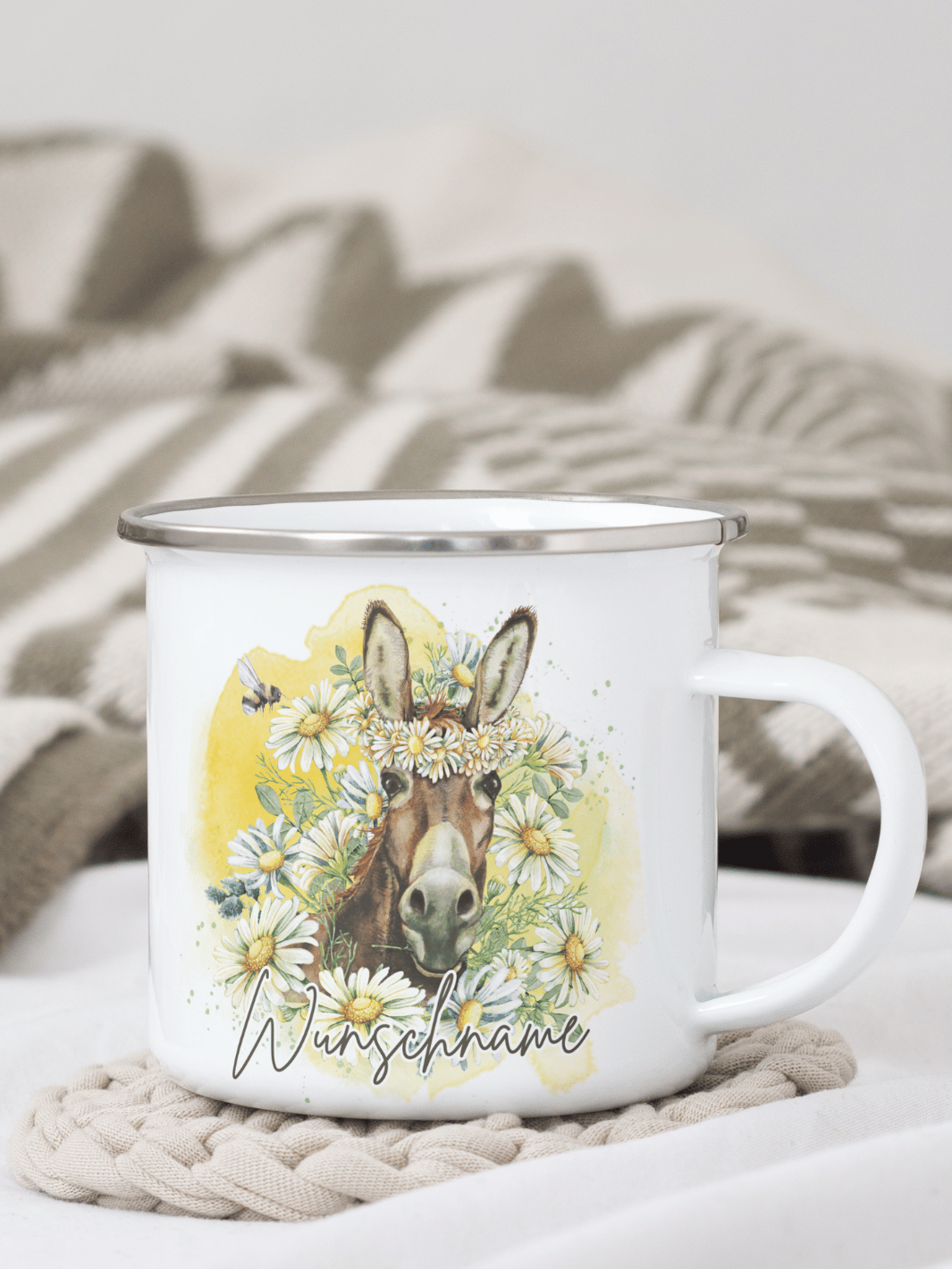 ESEL Emaillebecher - Alles auf Anfang - personalisierte Geschenke für Frauen