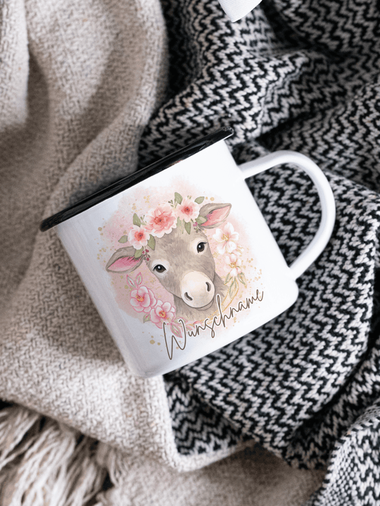 ESEL II Emaillebecher - Alles auf Anfang - personalisierte Geschenke für Frauen