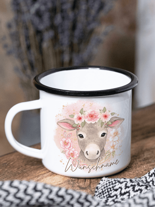 ESEL II Emaillebecher - Alles auf Anfang - personalisierte Geschenke für Frauen