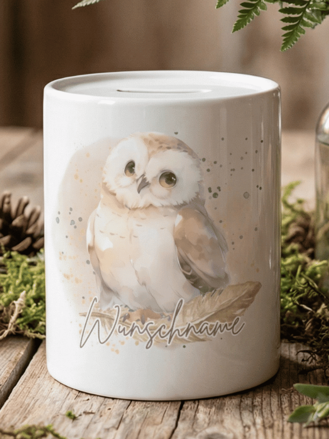 EULE II Spardose - Alles auf Anfang - personalisierte Geschenke für Frauen