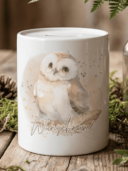 EULE II Spardose - Alles auf Anfang - personalisierte Geschenke für Frauen