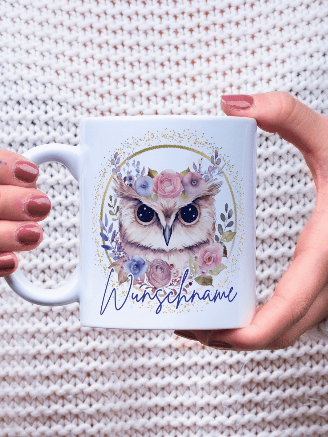 Keramikspardose Eule personalisiert - achtsame Geschenke für Frauen bei Alles auf Anfang in Bedburg, NRW