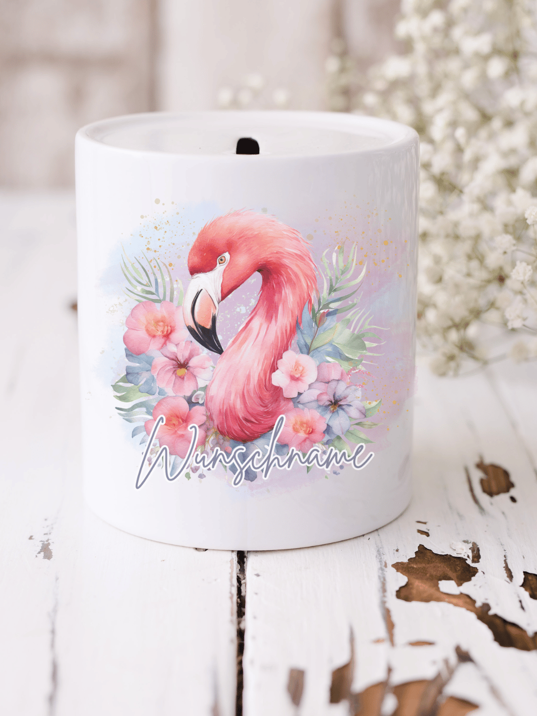 FLAMINGO Spardose - Alles auf Anfang - personalisierte Geschenke für Frauen