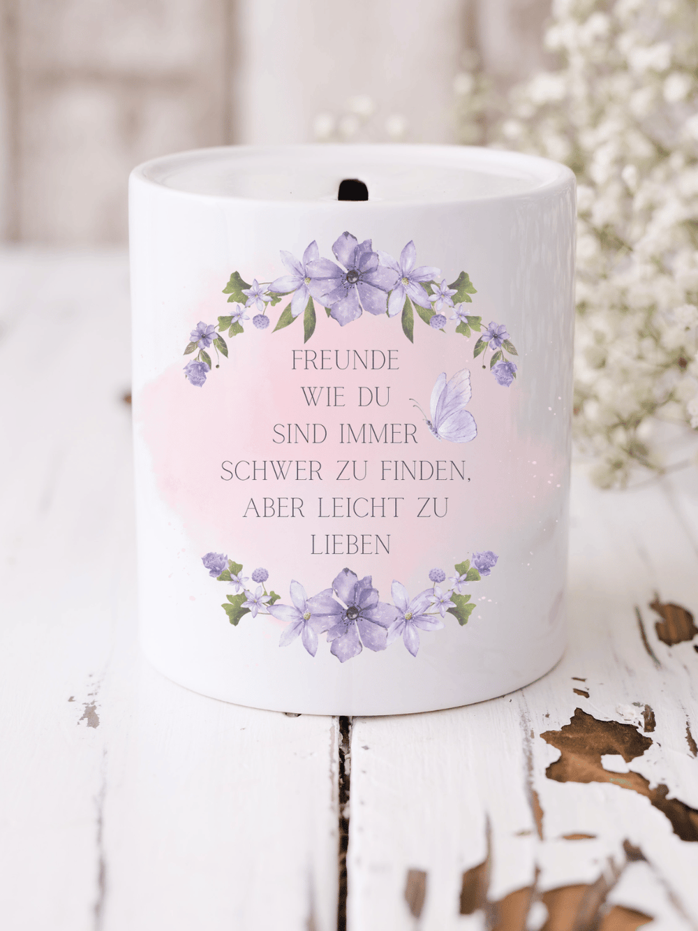 FREUNDE WIE DU Spardose - Alles auf Anfang - personalisierte Geschenke für Frauen