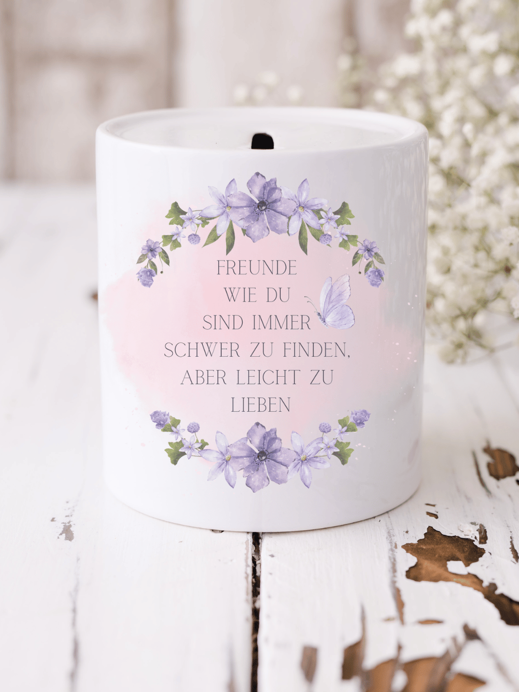 FREUNDE WIE DU Spardose - Alles auf Anfang - personalisierte Geschenke für Frauen