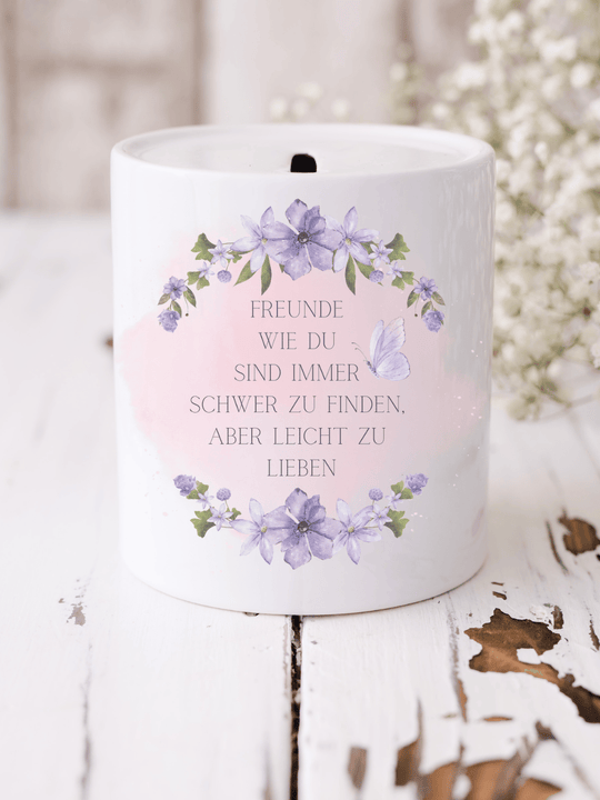 FREUNDE WIE DU Spardose - Alles auf Anfang - personalisierte Geschenke für Frauen