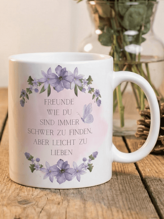 FREUNDE WIE DU Tasse - Alles auf Anfang - personalisierte Geschenke für Frauen