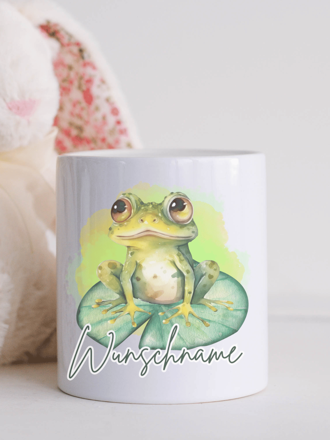 Keramikspardose Frosch personalisierbar - Achtsame Geschenke für Frauen bei Alles auf Anfang, Bedburg NRW