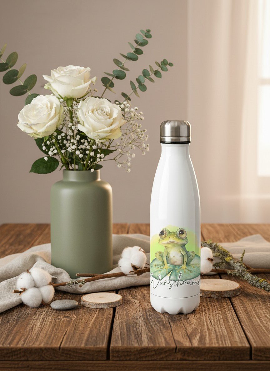 FROSCH Trinkflasche - Alles auf Anfang - personalisierte Geschenke für Frauen
